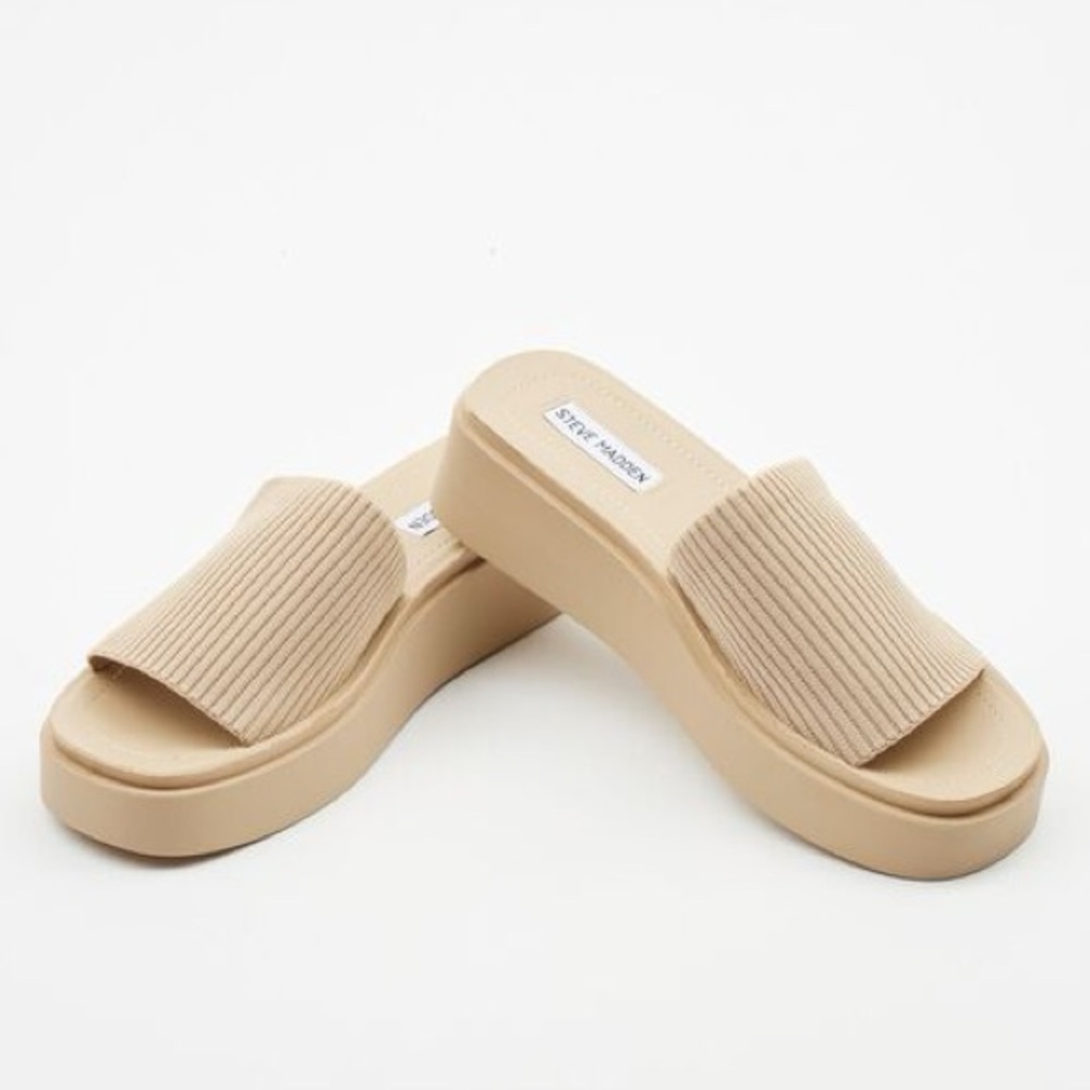 Steve Madden Women's Balanced Platform Slide Sandal Size 9